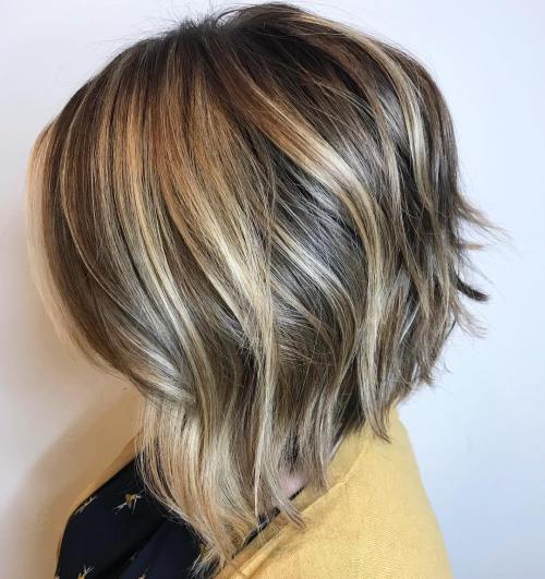 Slanted Bob With Textured Layers