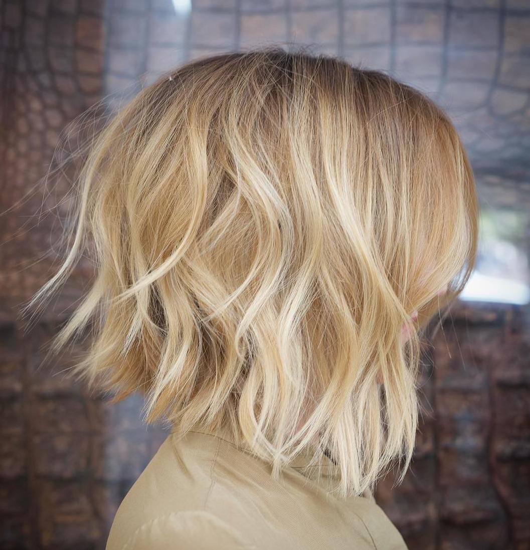 Disconnected Blonde Bob with Platinum Highlights