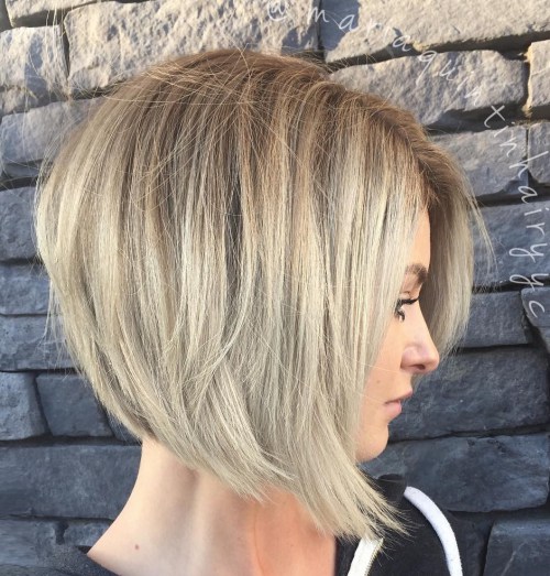 Straight Tousled Bob Hairstyle